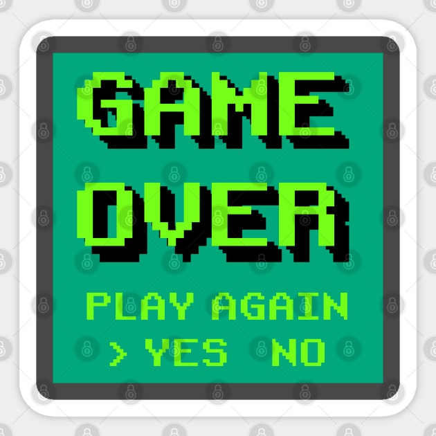 Game over Sticker by inshapeuniverse